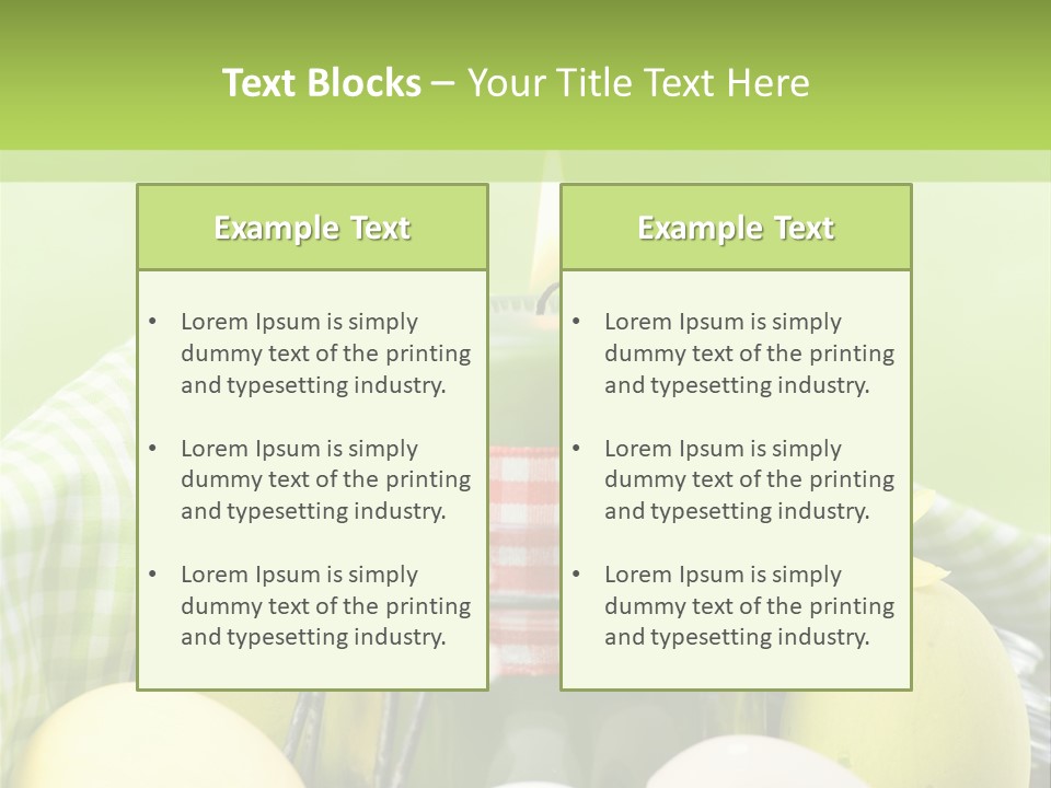 Garten Country Bunte Eier PowerPoint Template