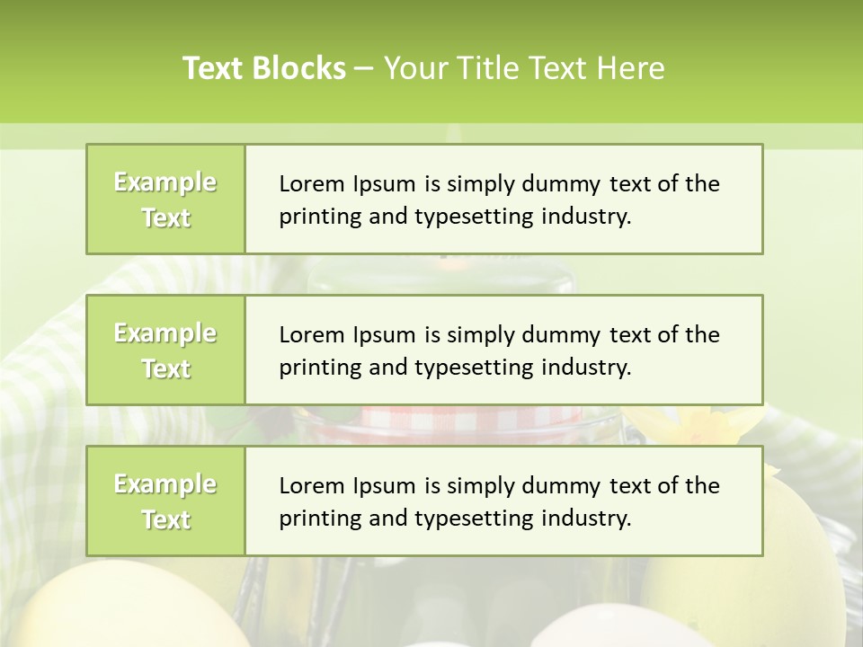 Garten Country Bunte Eier PowerPoint Template