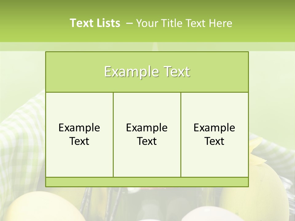 Garten Country Bunte Eier PowerPoint Template