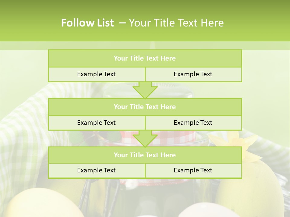 Garten Country Bunte Eier PowerPoint Template