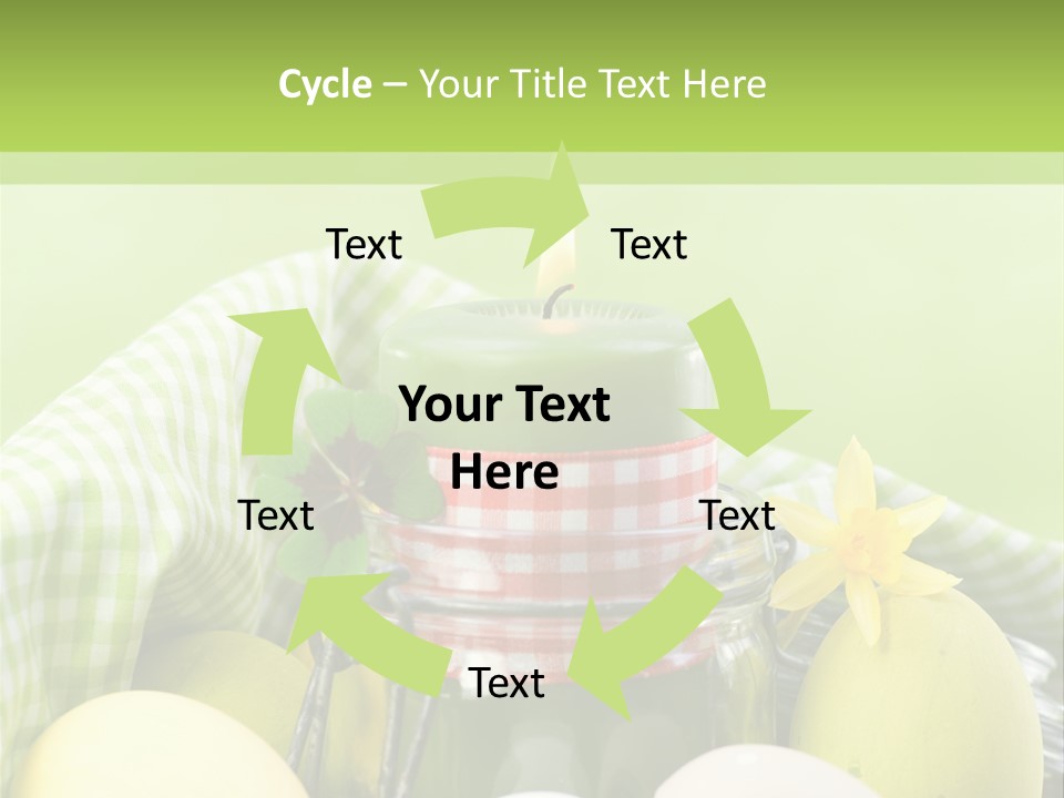 Garten Country Bunte Eier PowerPoint Template