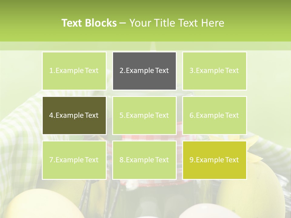 Garten Country Bunte Eier PowerPoint Template