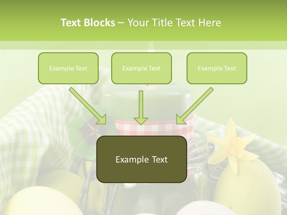 Garten Country Bunte Eier PowerPoint Template