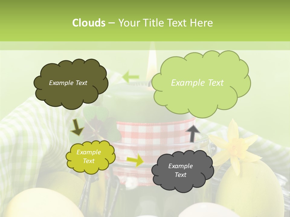 Garten Country Bunte Eier PowerPoint Template