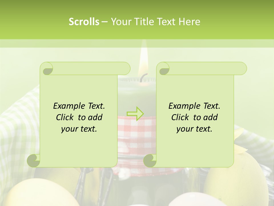 Garten Country Bunte Eier PowerPoint Template