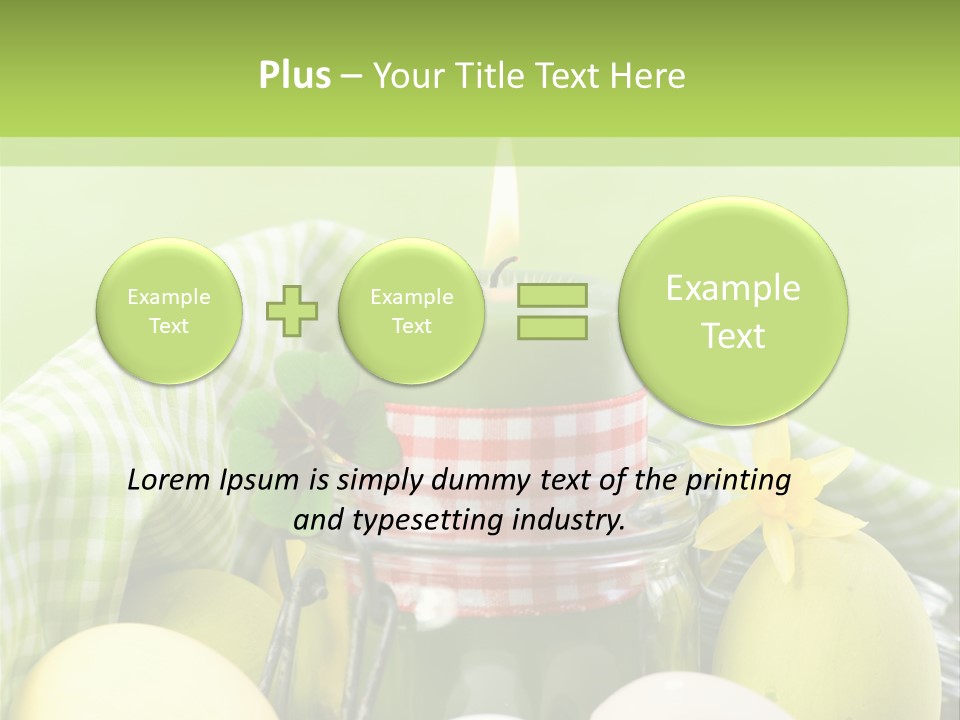 Garten Country Bunte Eier PowerPoint Template