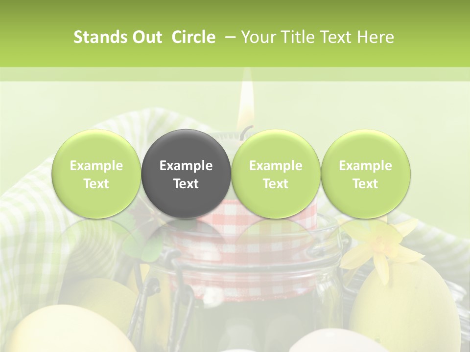 Garten Country Bunte Eier PowerPoint Template