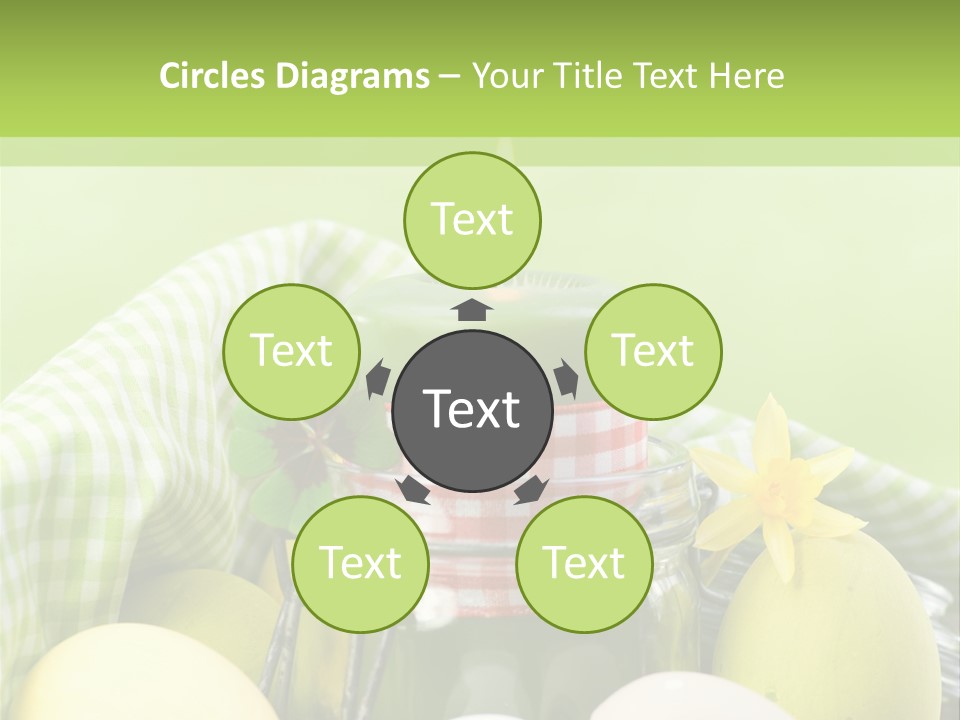 Garten Country Bunte Eier PowerPoint Template