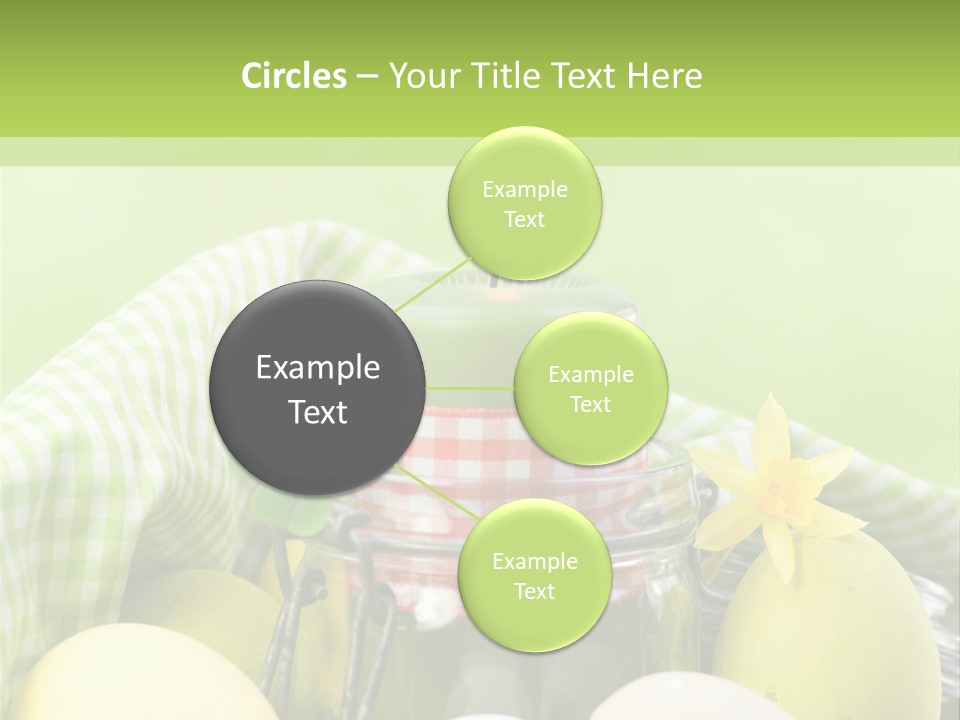 Garten Country Bunte Eier PowerPoint Template