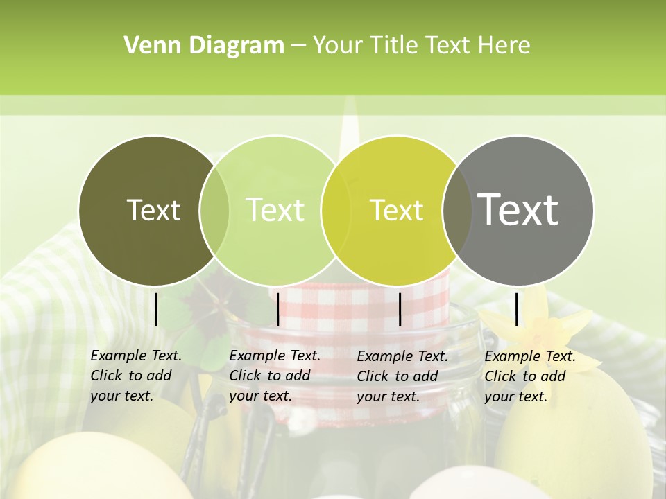 Garten Country Bunte Eier PowerPoint Template