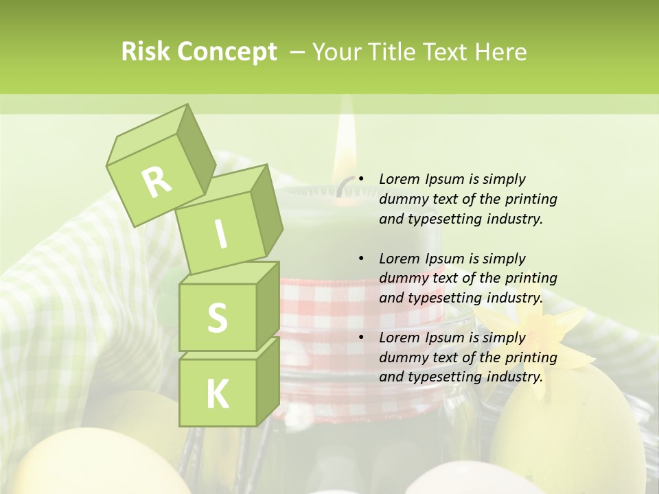 Garten Country Bunte Eier PowerPoint Template