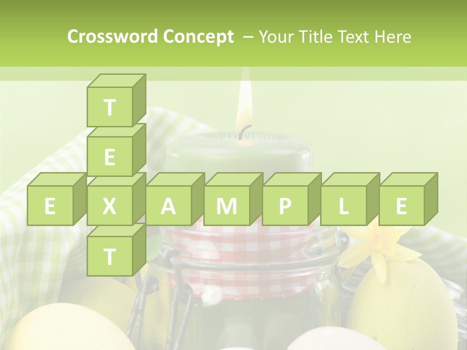 Garten Country Bunte Eier PowerPoint Template