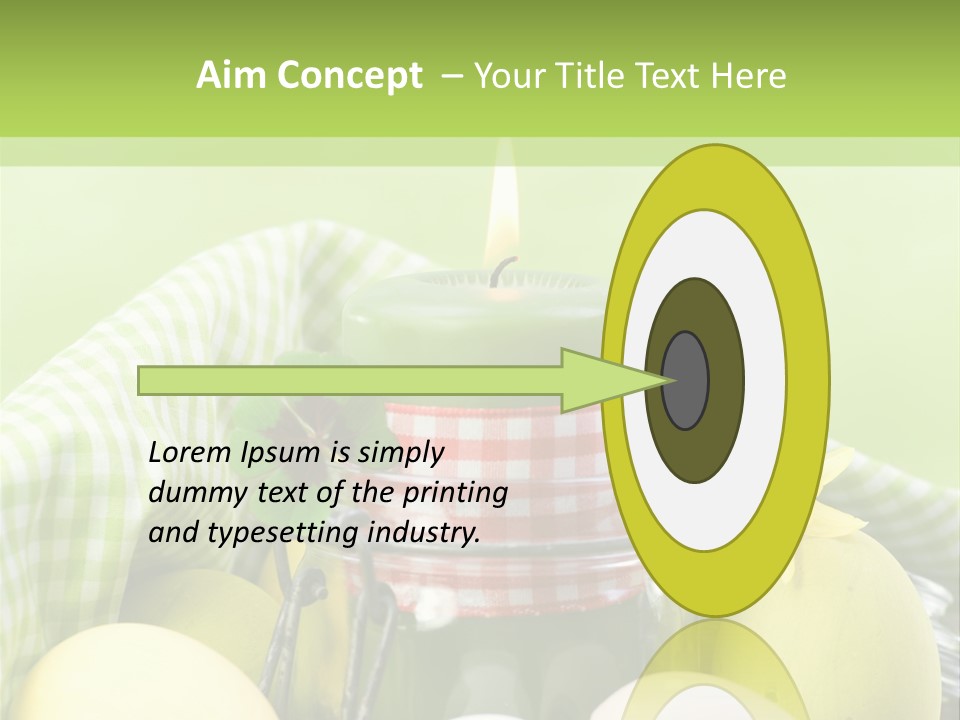 Garten Country Bunte Eier PowerPoint Template