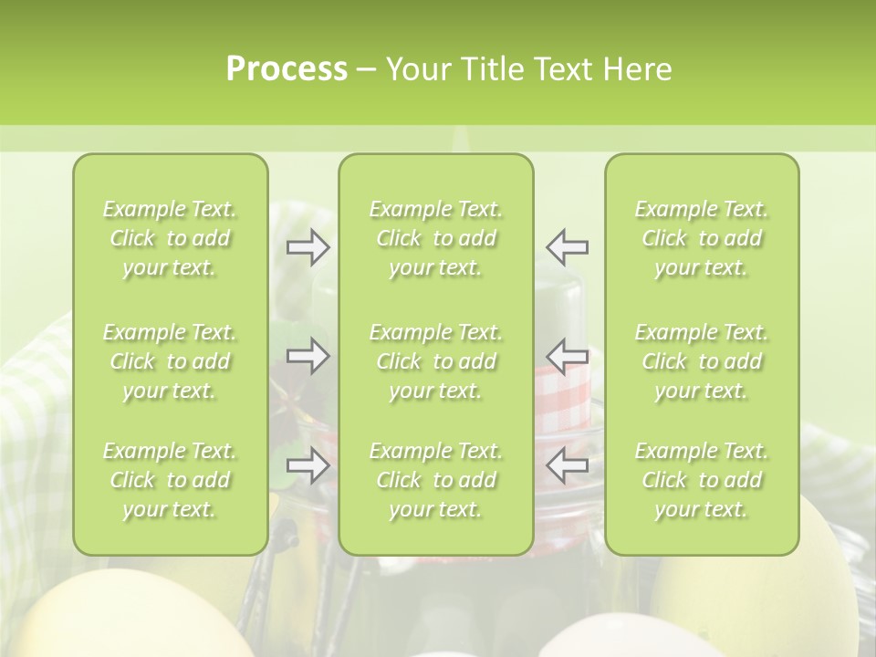 Garten Country Bunte Eier PowerPoint Template