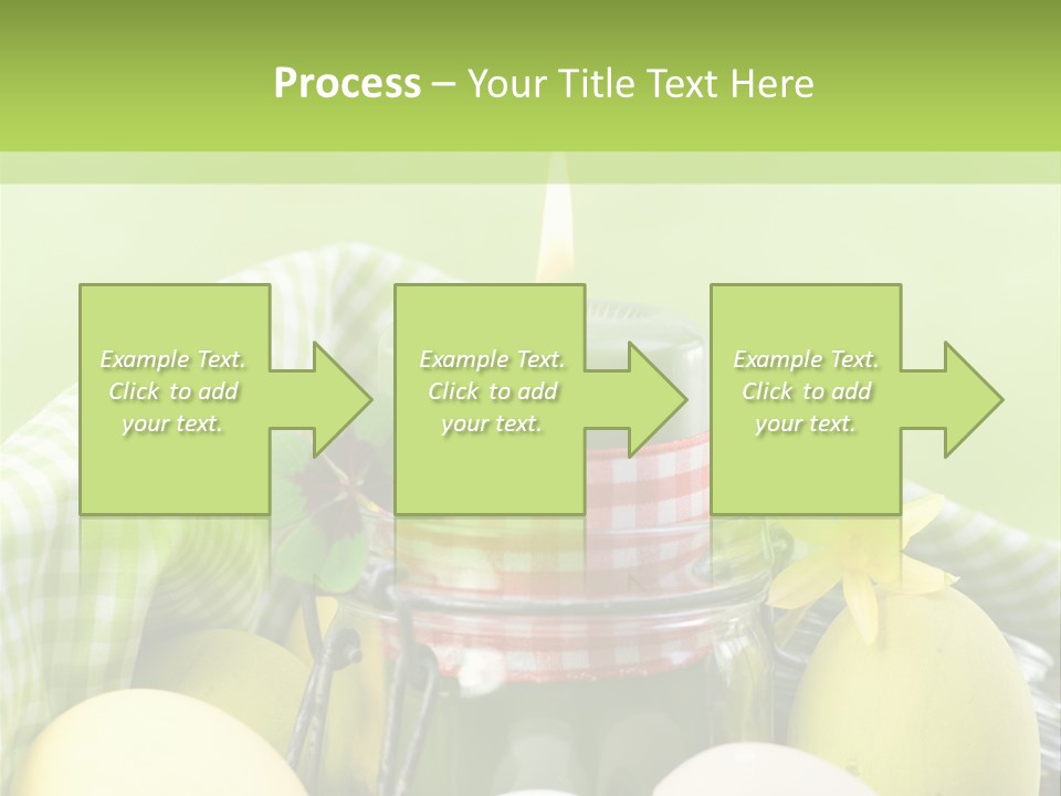 Garten Country Bunte Eier PowerPoint Template