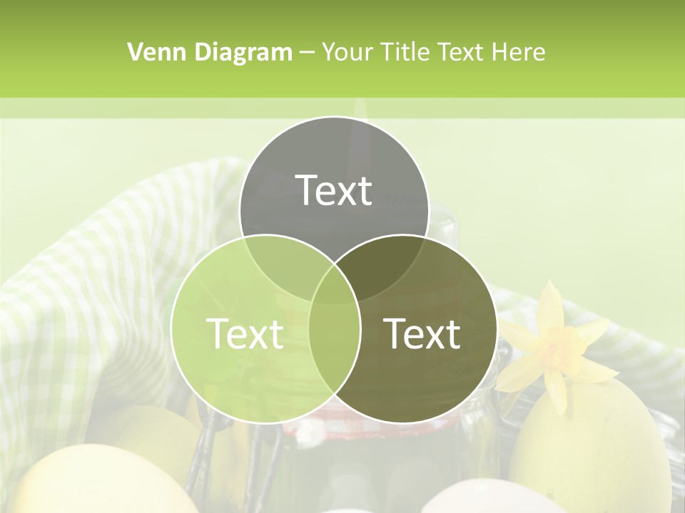 Garten Country Bunte Eier PowerPoint Template