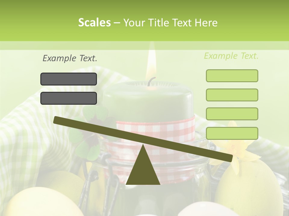 Garten Country Bunte Eier PowerPoint Template