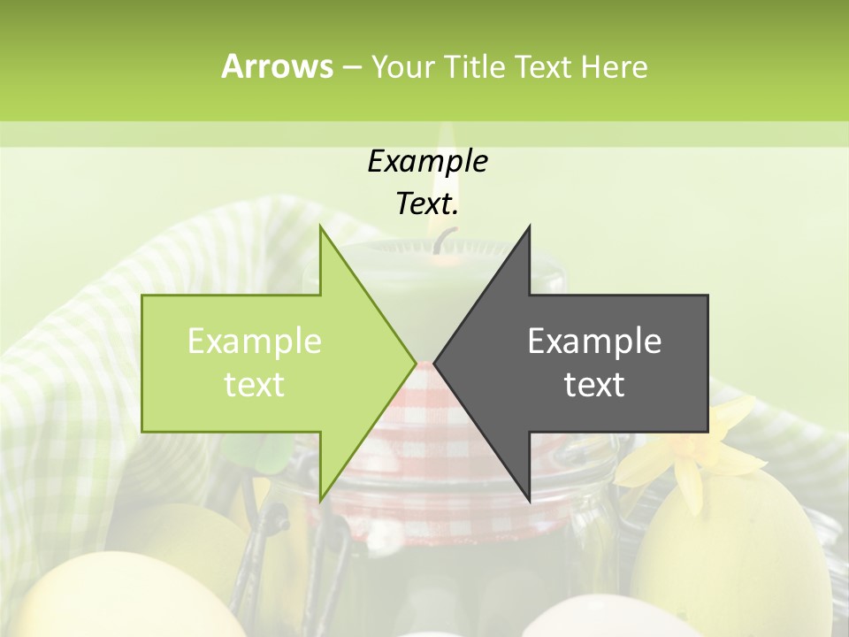 Garten Country Bunte Eier PowerPoint Template