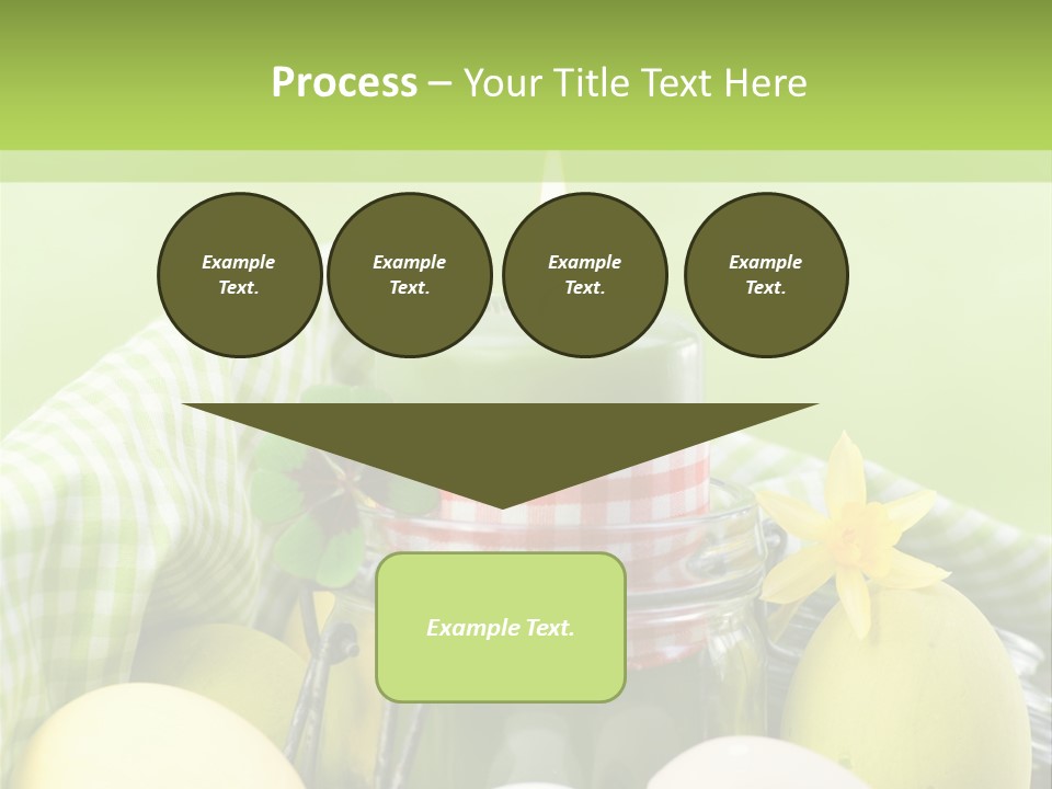 Garten Country Bunte Eier PowerPoint Template