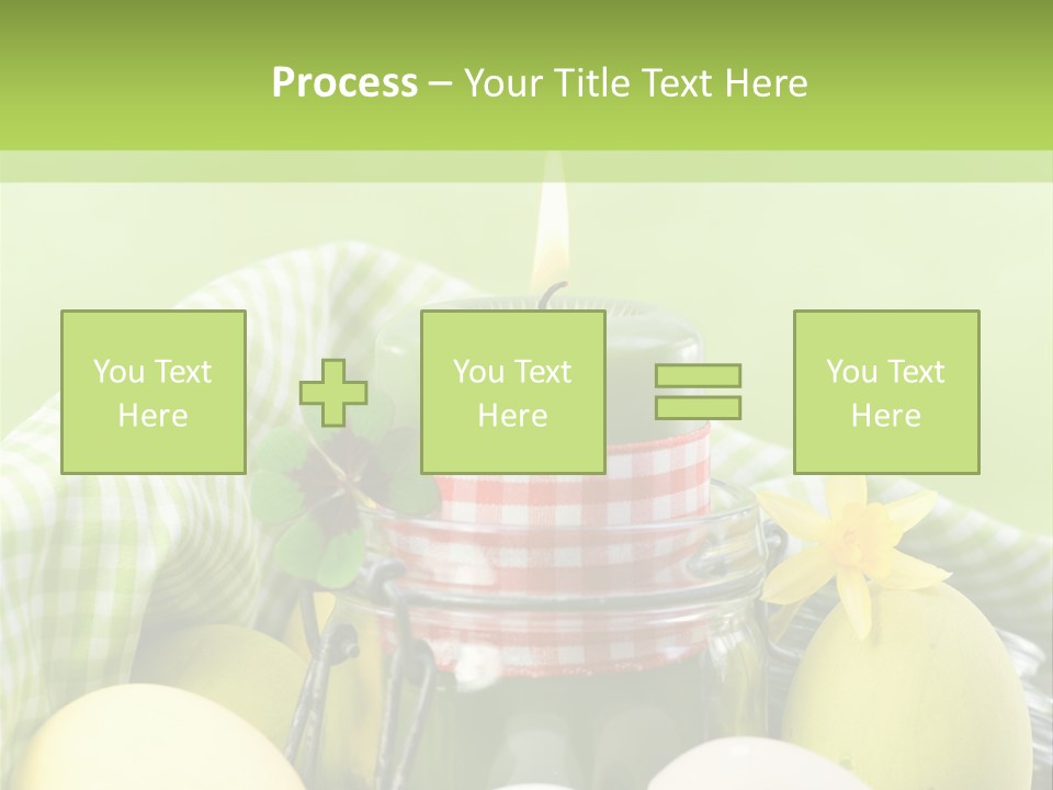 Garten Country Bunte Eier PowerPoint Template