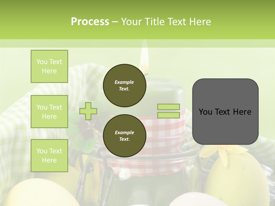 Garten Country Bunte Eier PowerPoint Template