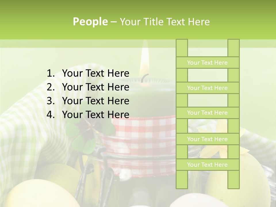 Garten Country Bunte Eier PowerPoint Template