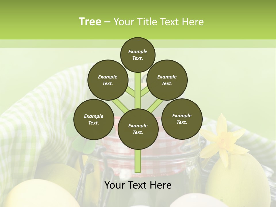 Garten Country Bunte Eier PowerPoint Template