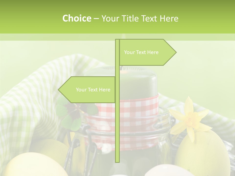 Garten Country Bunte Eier PowerPoint Template