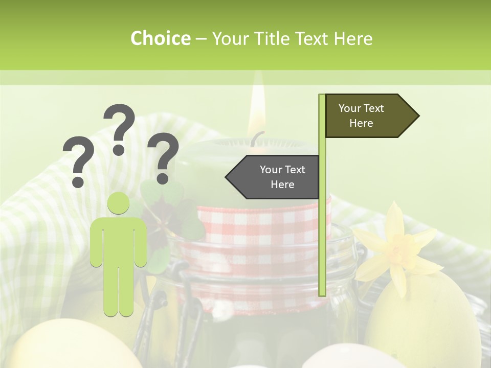 Garten Country Bunte Eier PowerPoint Template