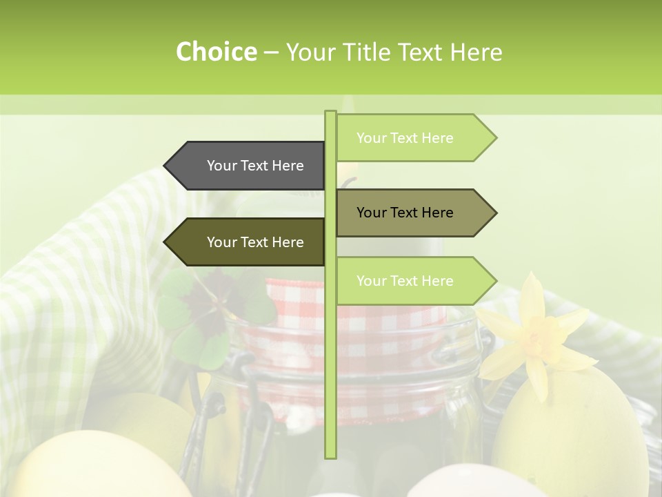 Garten Country Bunte Eier PowerPoint Template