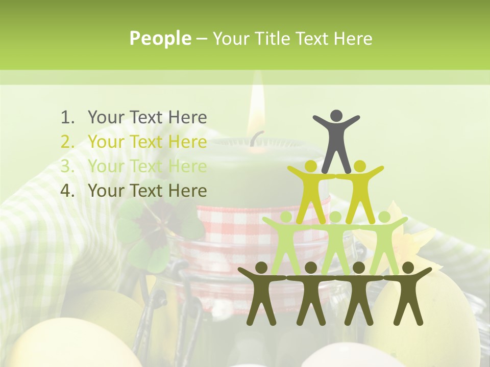 Garten Country Bunte Eier PowerPoint Template