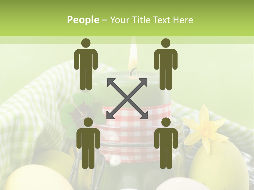 Garten Country Bunte Eier PowerPoint Template