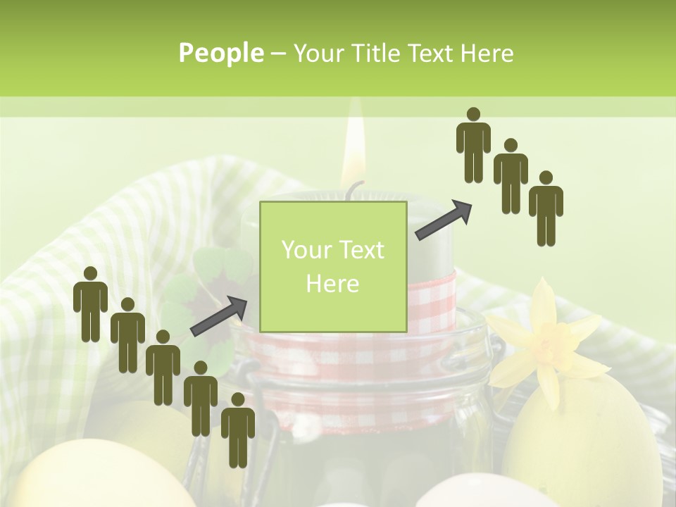 Garten Country Bunte Eier PowerPoint Template