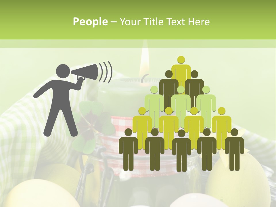 Garten Country Bunte Eier PowerPoint Template