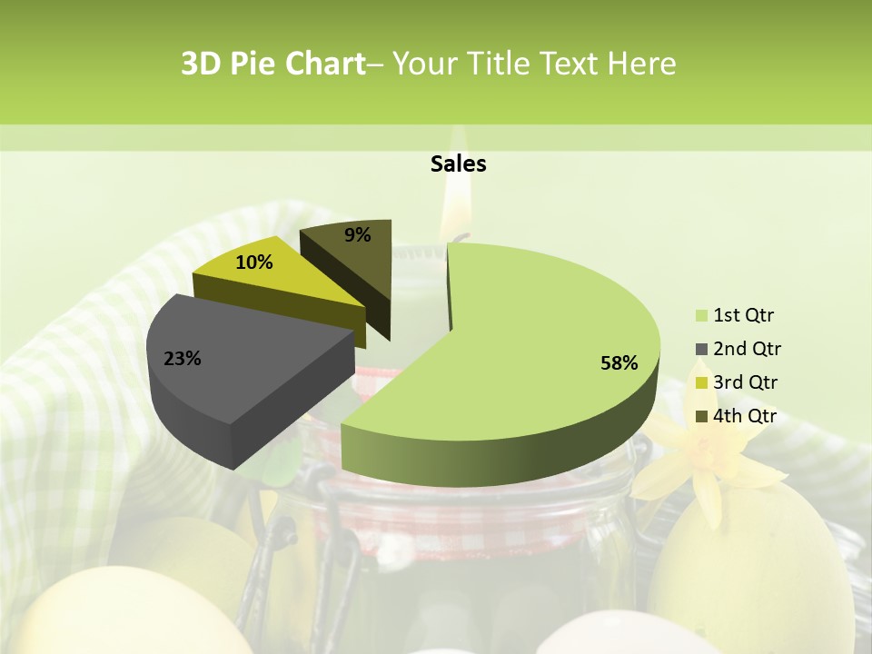 Garten Country Bunte Eier PowerPoint Template