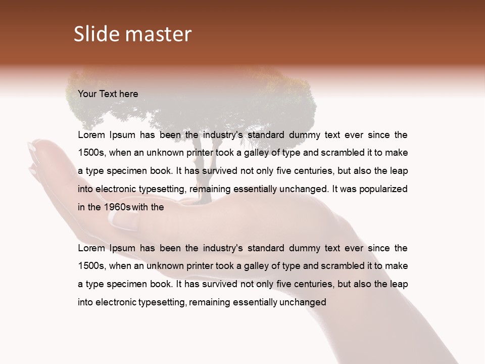 Life Concept Closeup PowerPoint Template