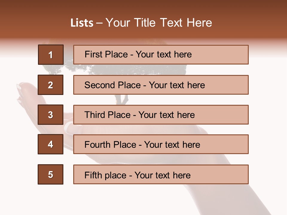 Life Concept Closeup PowerPoint Template