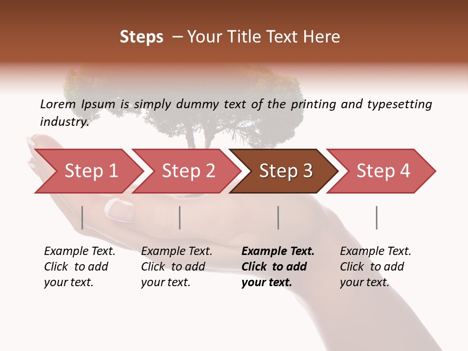 Life Concept Closeup PowerPoint Template