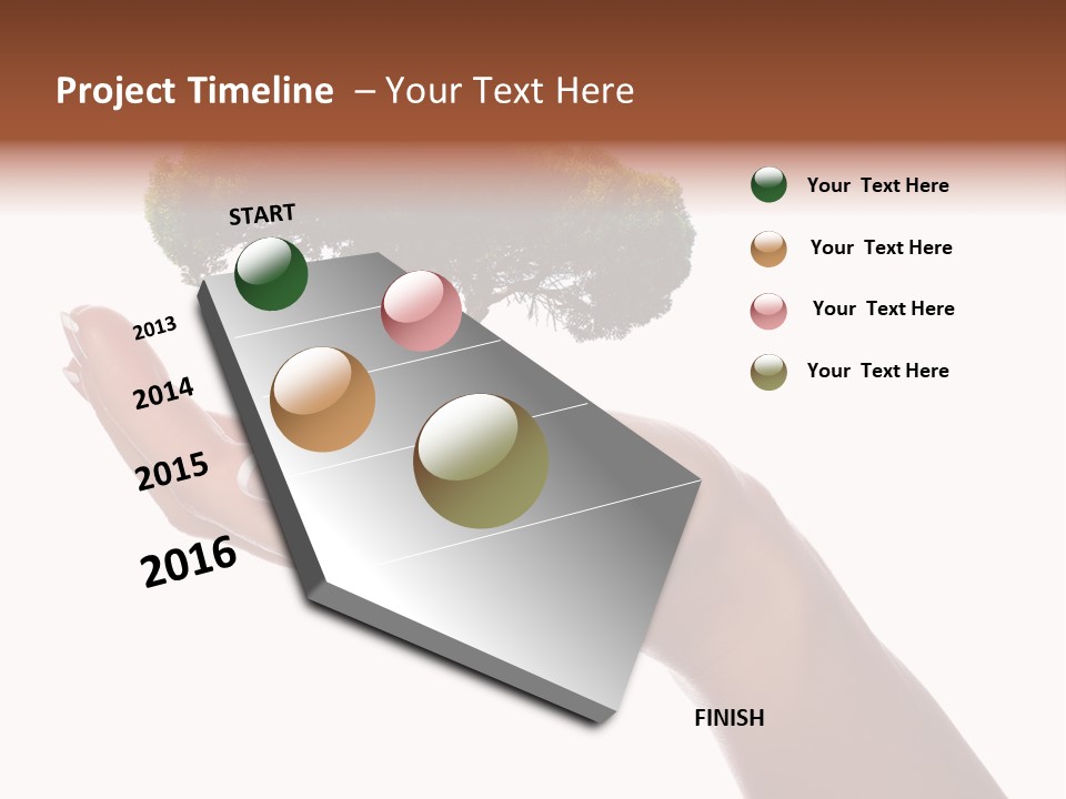 Life Concept Closeup PowerPoint Template