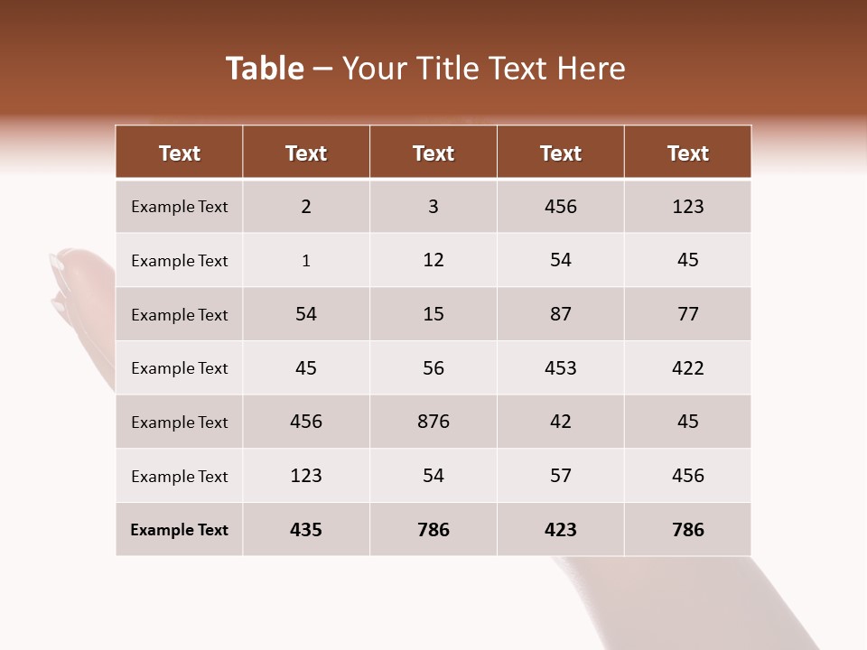 Life Concept Closeup PowerPoint Template
