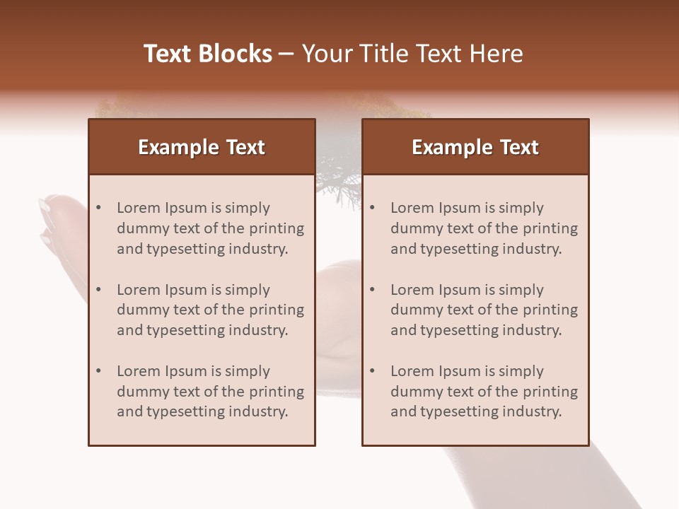 Life Concept Closeup PowerPoint Template