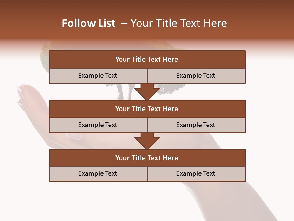 Life Concept Closeup PowerPoint Template