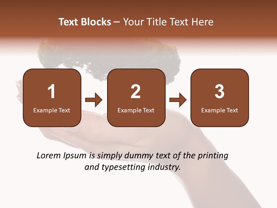 Life Concept Closeup PowerPoint Template