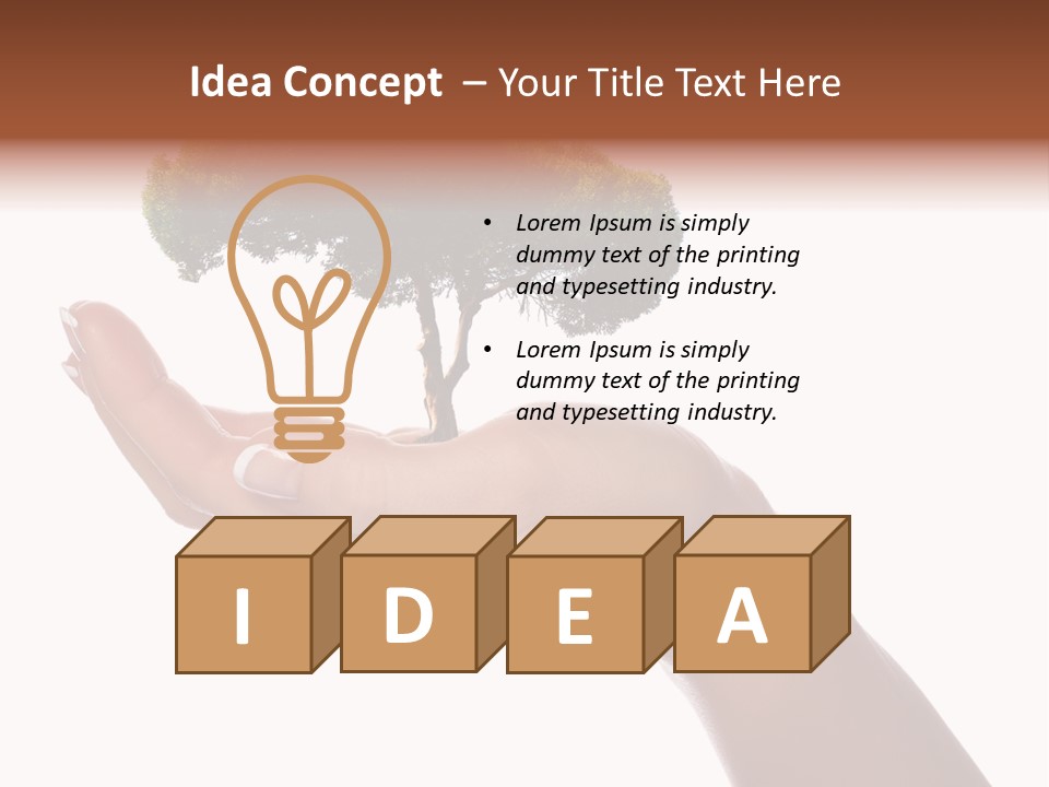 Life Concept Closeup PowerPoint Template