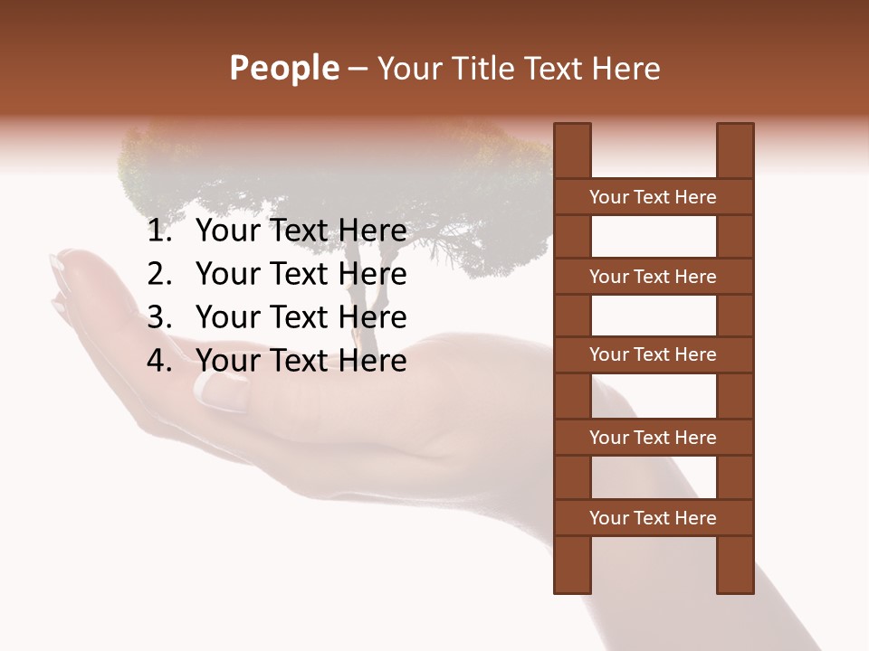 Life Concept Closeup PowerPoint Template