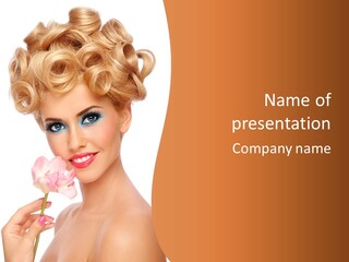 Cosmetology White Background Fashion PowerPoint Template