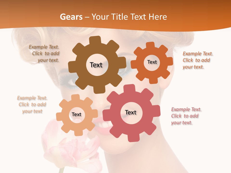 Cosmetology White Background Fashion PowerPoint Template