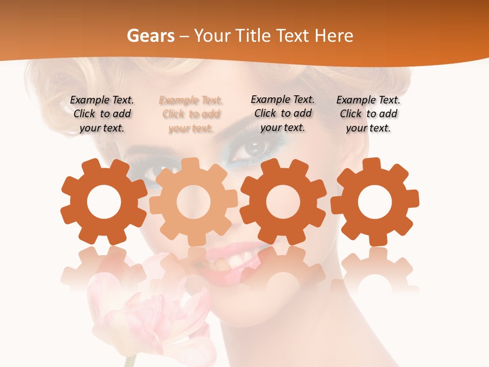 Cosmetology White Background Fashion PowerPoint Template