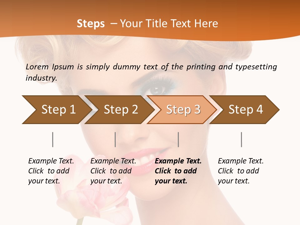 Cosmetology White Background Fashion PowerPoint Template