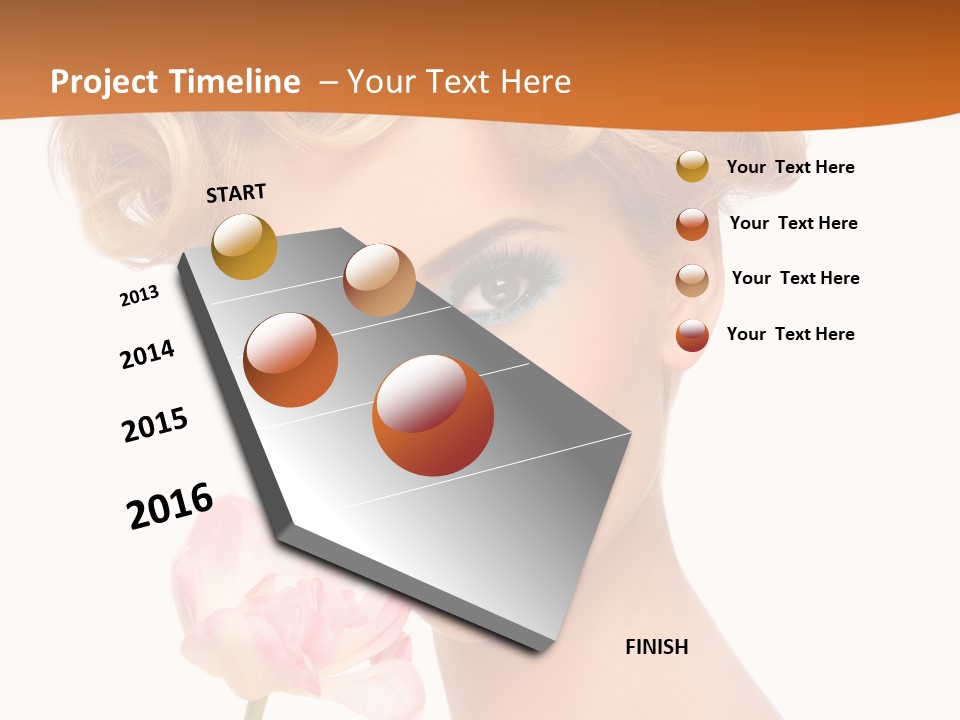 Cosmetology White Background Fashion PowerPoint Template